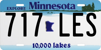MN license plate 717LES