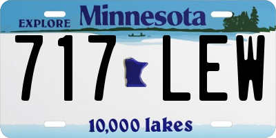 MN license plate 717LEW