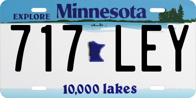 MN license plate 717LEY
