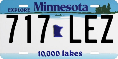 MN license plate 717LEZ
