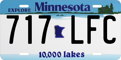 MN license plate 717LFC