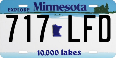 MN license plate 717LFD