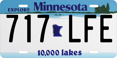MN license plate 717LFE