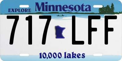 MN license plate 717LFF