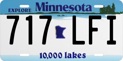 MN license plate 717LFI