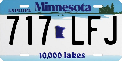 MN license plate 717LFJ