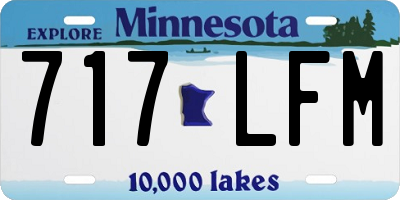 MN license plate 717LFM