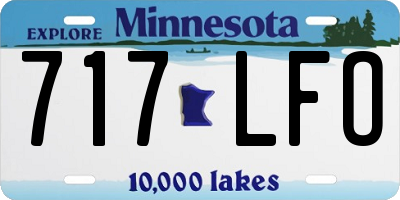 MN license plate 717LFO