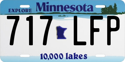 MN license plate 717LFP