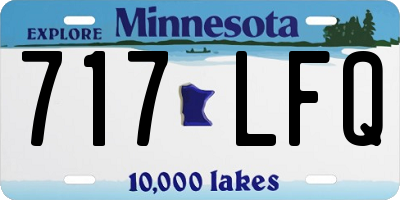 MN license plate 717LFQ