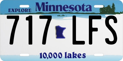MN license plate 717LFS
