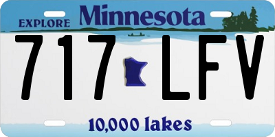 MN license plate 717LFV