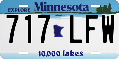 MN license plate 717LFW