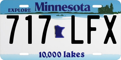 MN license plate 717LFX