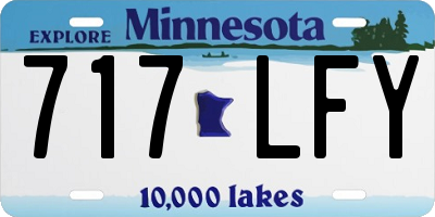 MN license plate 717LFY