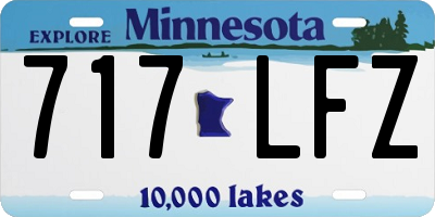 MN license plate 717LFZ