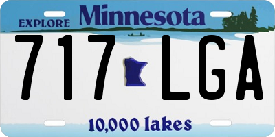 MN license plate 717LGA