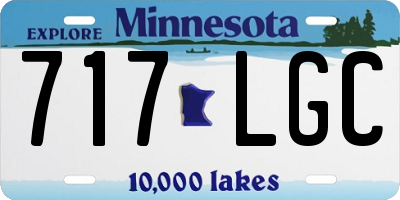 MN license plate 717LGC