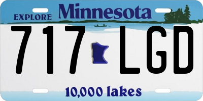 MN license plate 717LGD