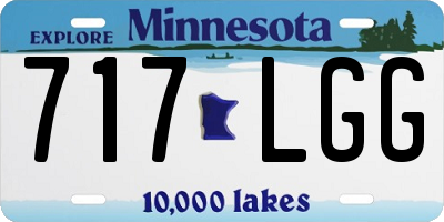 MN license plate 717LGG
