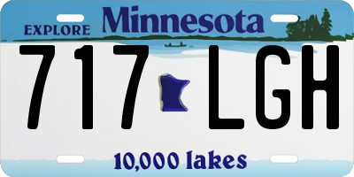 MN license plate 717LGH