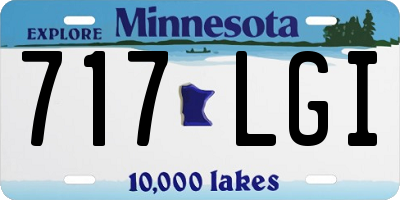MN license plate 717LGI