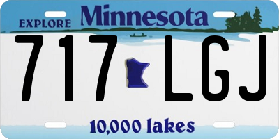 MN license plate 717LGJ