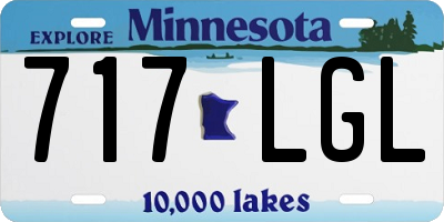 MN license plate 717LGL