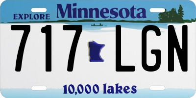 MN license plate 717LGN