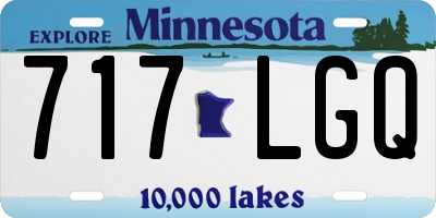 MN license plate 717LGQ