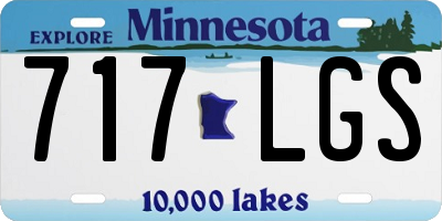 MN license plate 717LGS