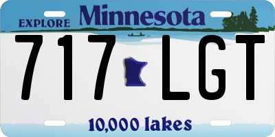 MN license plate 717LGT