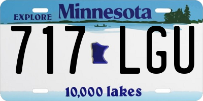 MN license plate 717LGU