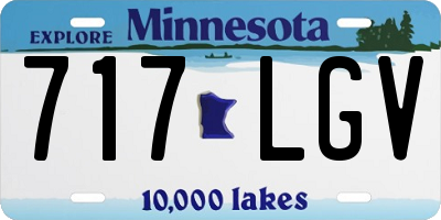 MN license plate 717LGV
