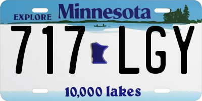 MN license plate 717LGY