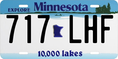 MN license plate 717LHF