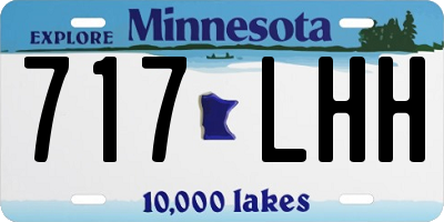 MN license plate 717LHH