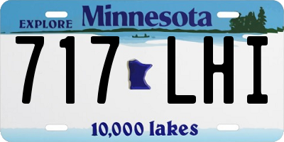 MN license plate 717LHI