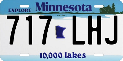 MN license plate 717LHJ
