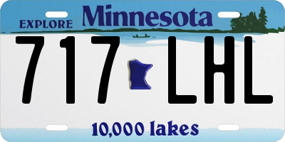 MN license plate 717LHL