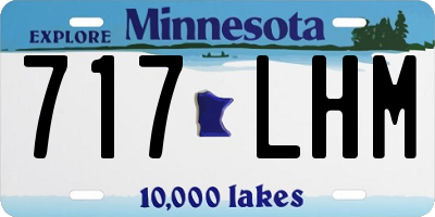 MN license plate 717LHM