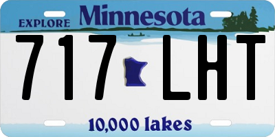 MN license plate 717LHT