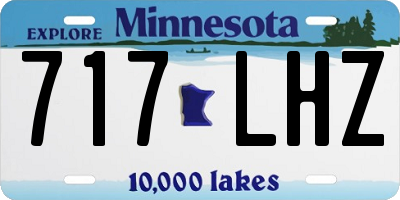 MN license plate 717LHZ