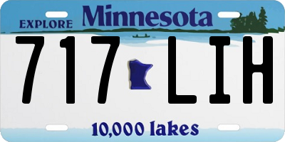 MN license plate 717LIH