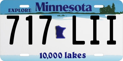 MN license plate 717LII