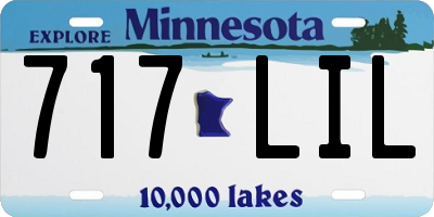 MN license plate 717LIL
