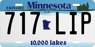 MN license plate 717LIP