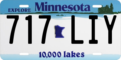 MN license plate 717LIY