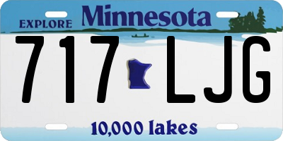 MN license plate 717LJG