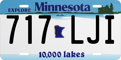 MN license plate 717LJI